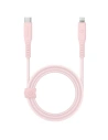 Kabel ENERGEA Flow C94 USB-C / Lightning MFI, 60W, 3A, PD, Fast Charge, 1.5m różowy/pink