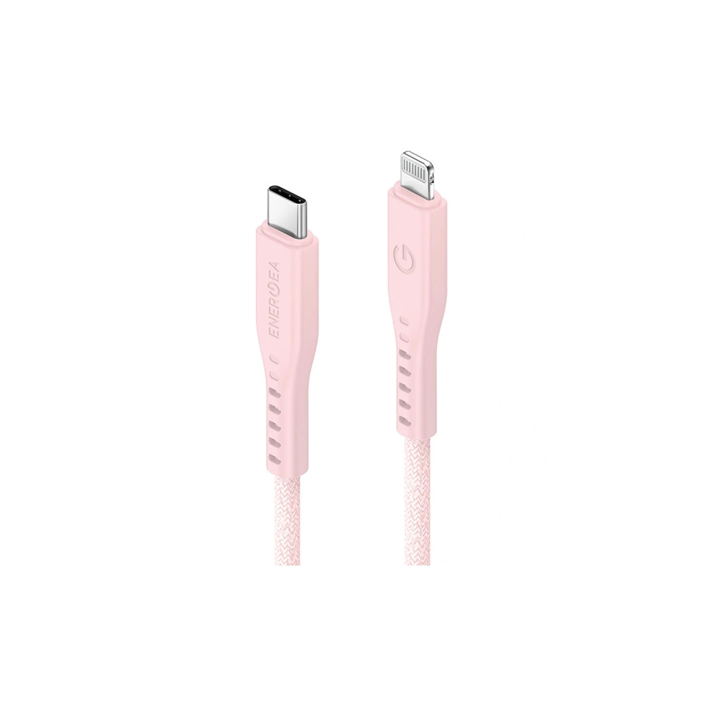Hurtownia GSM - Kabel ENERGEA Flow C94 USB-C / Lightning MFI, 60W, 3A, PD, Schnellladung, 1.5m rosa/pink - ENG123 - {ean13} - Hurt