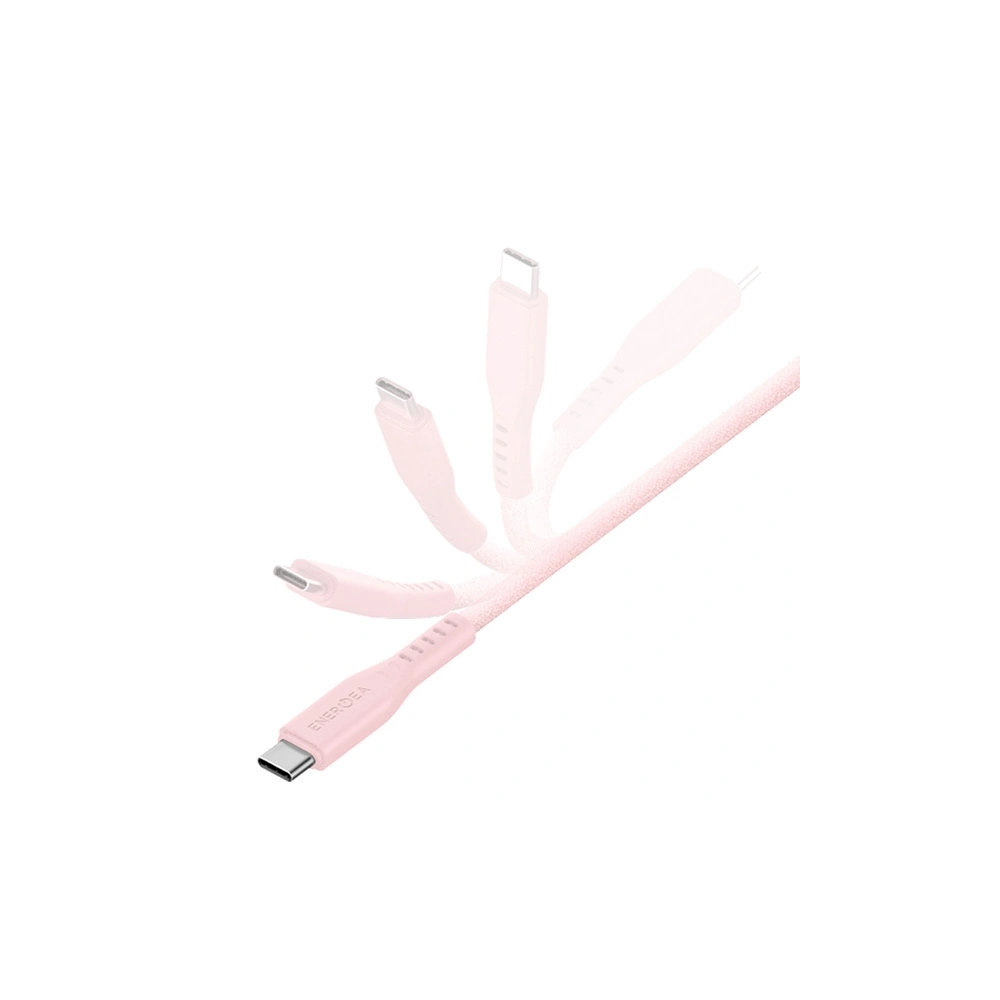 Hurtownia GSM - Kabel ENERGEA Flow C94 USB-C / Lightning MFI, 60W, 3A, PD, Schnellladung, 1.5m rosa/pink - ENG123 - {ean13} - Hurt
