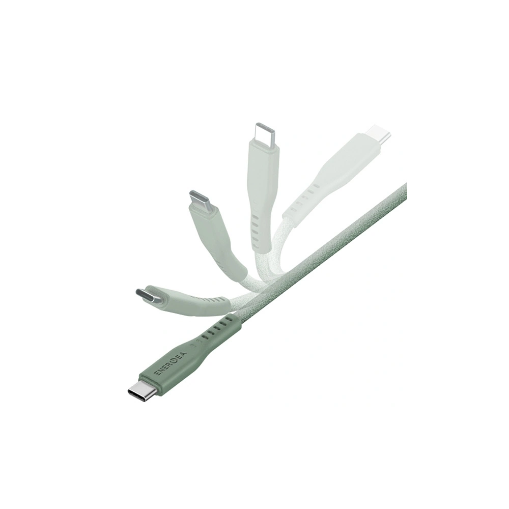 Hurtownia GSM - Kabel ENERGEA Flow C94 USB-C / Lightning MFI, 60W, 3A, PD, Schnellladung, 1.5m grün/green - ENG124 - {ean13} - Hurt