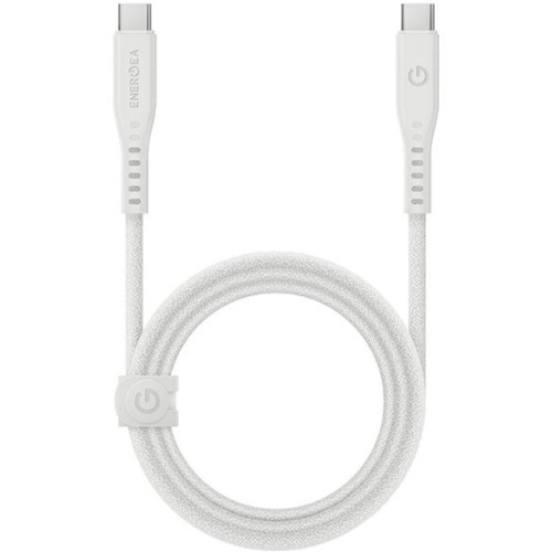 Energea Distributor - 8885020100433 - ENG125 - ENERGEA Flow cable USB-C / USB-C 240W, 5A, PD, Fast Charge, 1.5m white - B2B homescreen