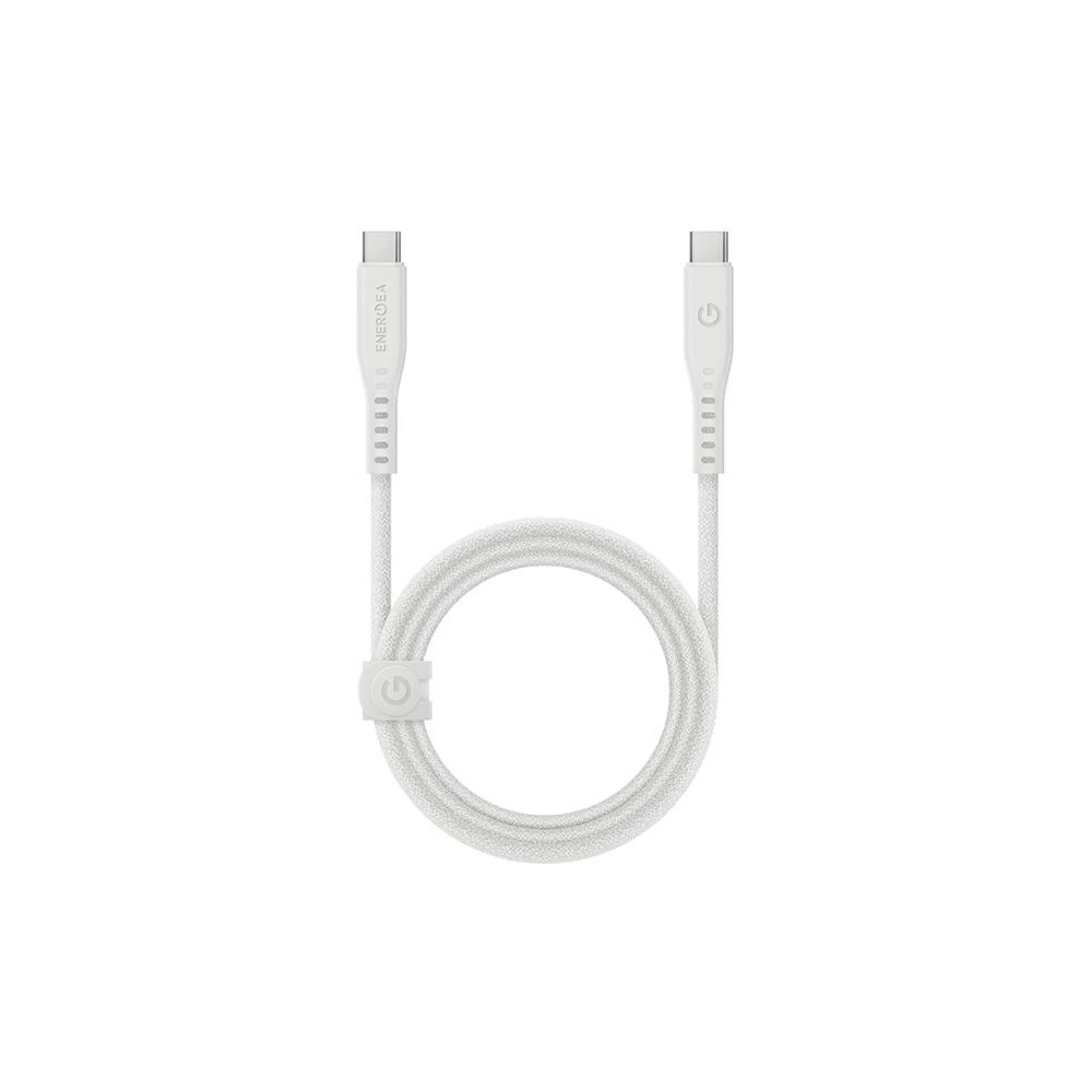 Hurtownia GSM - Kabel ENERGEA Flow USB-C / USB-C 240W, 5A, PD, Fast Charge, 1.5m weiß/white - ENG125 - {ean13} - Hurt