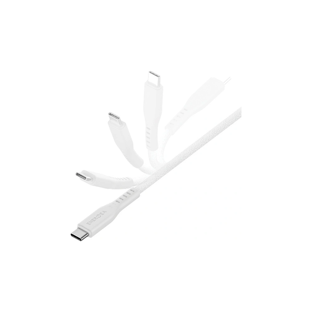 Hurtownia GSM - Cablul ENERGEA Flow USB-C / USB-C 240W, 5A, PD, Încărcare Rapidă, 1.5m alb/white - ENG125 - {ean13} - Hurt