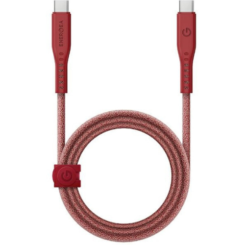 Energea Distributor - 8885020100402 - ENG127 - ENERGEA Flow cable USB-C / USB-C 240W, 5A, PD, Fast Charge, 1.5m red - B2B homescreen