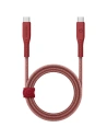 Kabel ENERGEA Flow USB-C / USB-C 240W, 5A, PD, Fast Charge, 1.5m rot/red