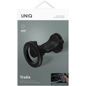 Hurtownia GSM - UNIQ Trelix Air Vent Mount mágneses autós tartó rácsos szellőzőnyíláshoz fekete/éjfekete - UNIQ1078 - {ean13} - Hurt