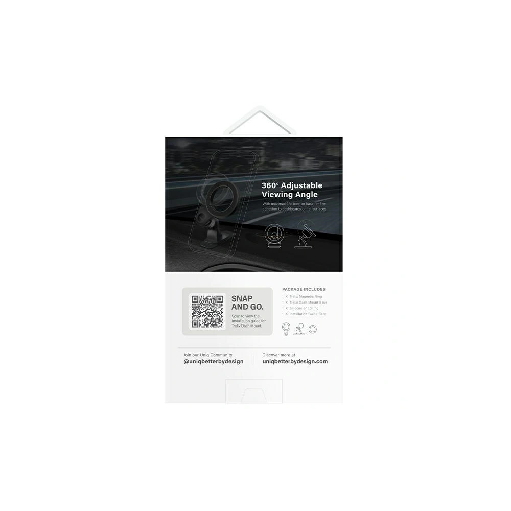 Hurtownia GSM - Magnetický držák do auta na palubní desku UNIQ Trelix Car Dash Mount černý/midnight black - UNIQ1079 - {ean13} - Hurt
