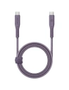 Kabel ENERGEA Flow USB-C / USB-C 240W, 5A, PD, Fast Charge, 1.5m fioletowy/purple 