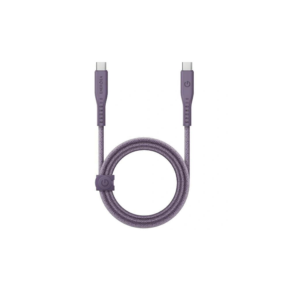 Hurtownia GSM - Kabel ENERGEA Flow USB-C / USB-C 240W, 5A, PD, Fast Charge, 1.5m lila/purple - ENG128 - {ean13} - Hurt