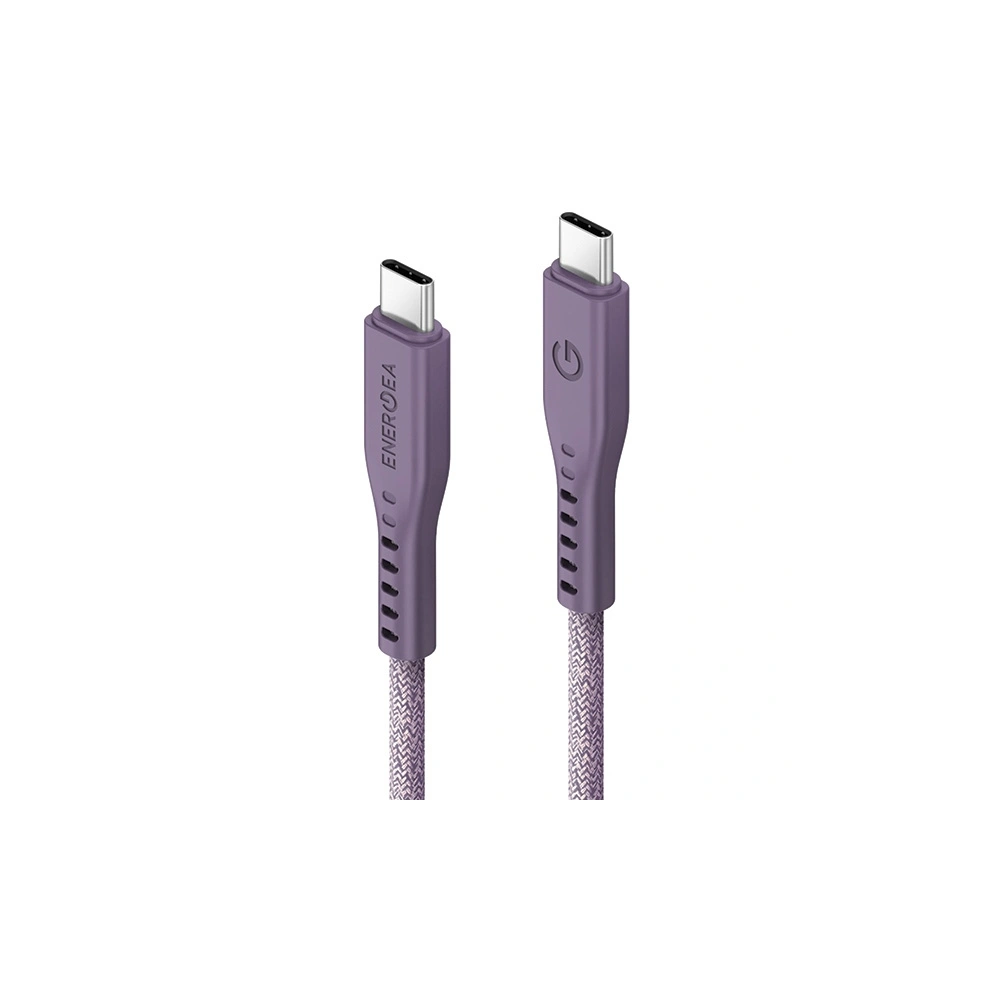 Hurtownia GSM - Kabel ENERGEA Flow USB-C / USB-C 240W, 5A, PD, Fast Charge, 1.5m lila/purple - ENG128 - {ean13} - Hurt