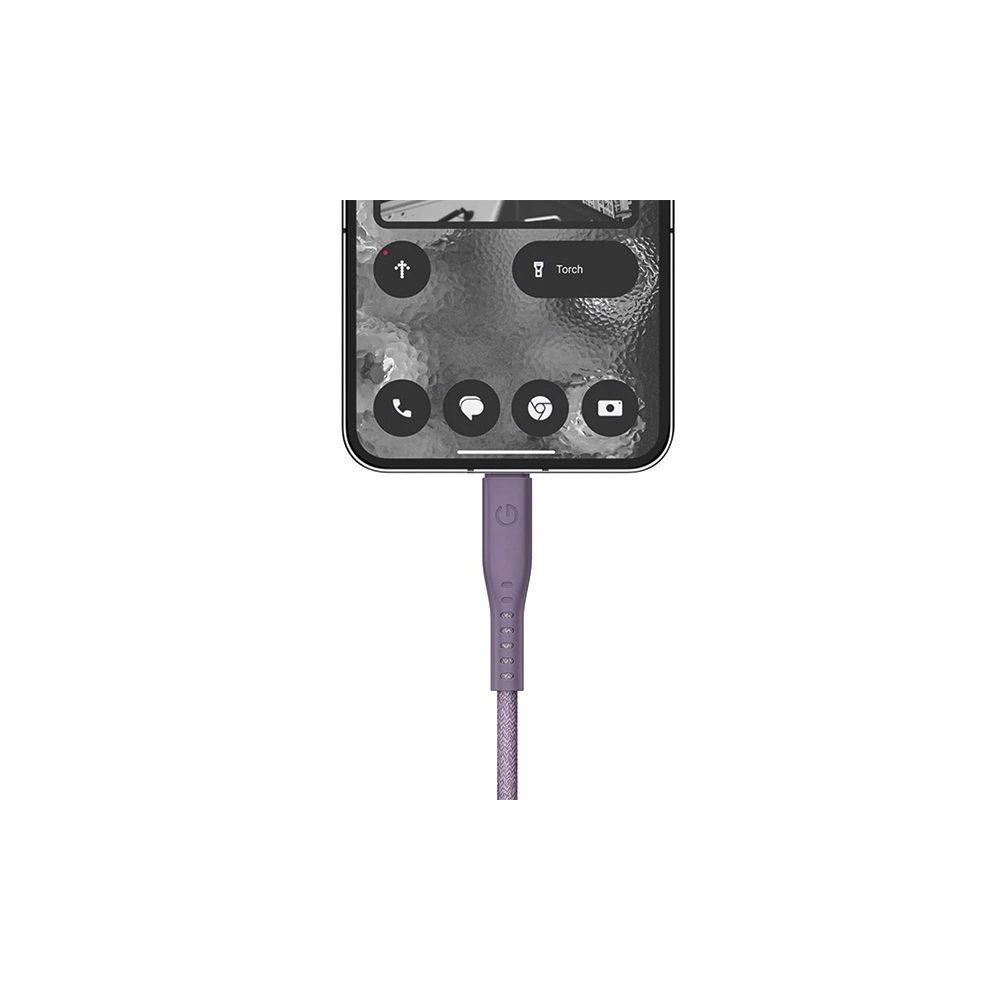 Hurtownia GSM - Kabel ENERGEA Flow USB-C / USB-C 240W, 5A, PD, Fast Charge, 1.5m lila/purple - ENG128 - {ean13} - Hurt