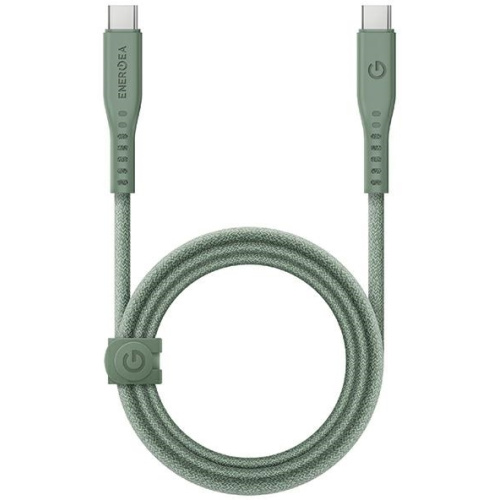 Energea Distributor - 8885020100396 - ENG131 - ENERGEA Flow cable USB-C / USB-C 240W, 5A, PD, Fast Charge, 1.5m green - B2B homescreen