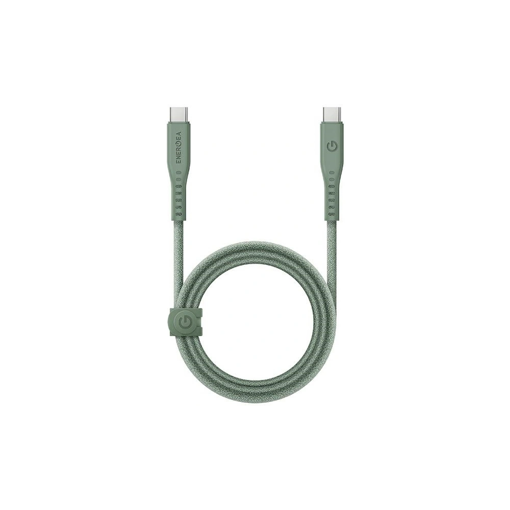 Hurtownia GSM - Kábel ENERGEA Flow USB-C / USB-C 240W, 5A, PD, Gyors Töltés, 1.5m zöld/green - ENG131 - {ean13} - Hurt