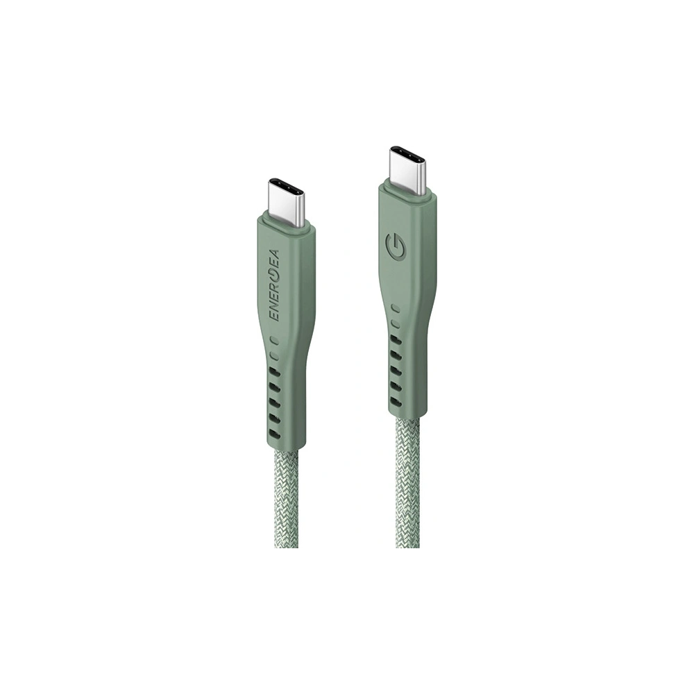 Hurtownia GSM - Kábel ENERGEA Flow USB-C / USB-C 240W, 5A, PD, Gyors Töltés, 1.5m zöld/green - ENG131 - {ean13} - Hurt