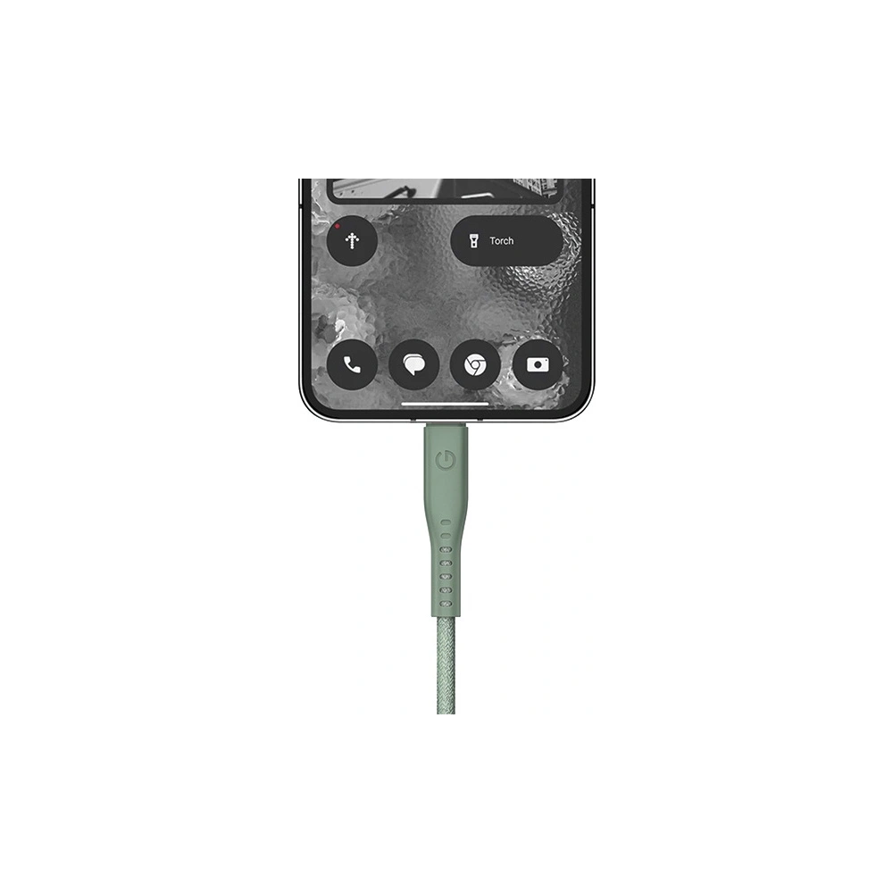 Hurtownia GSM - Kábel ENERGEA Flow USB-C / USB-C 240W, 5A, PD, Gyors Töltés, 1.5m zöld/green - ENG131 - {ean13} - Hurt