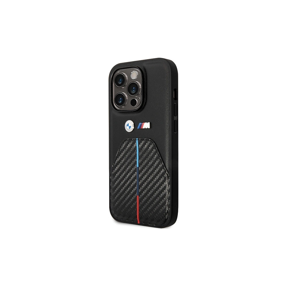 Hurtownia GSM - Case BMW BMHCP14L22NSTB Apple iPhone 14 Pro Stamped Tricolor Stripe schwarz/black - BMW580 - {ean13} - Hurt