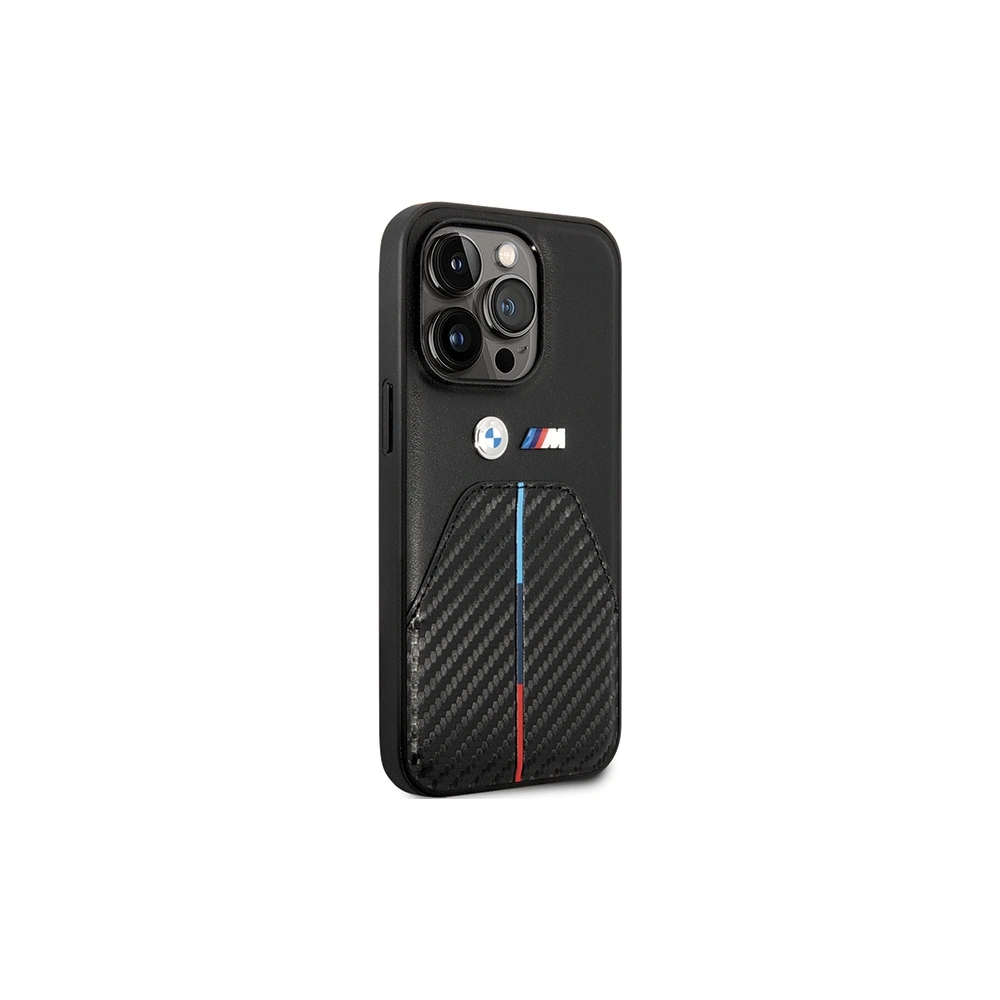 Hurtownia GSM - Case BMW BMHCP14L22NSTB Apple iPhone 14 Pro Stamped Tricolor Stripe schwarz/black - BMW580 - {ean13} - Hurt