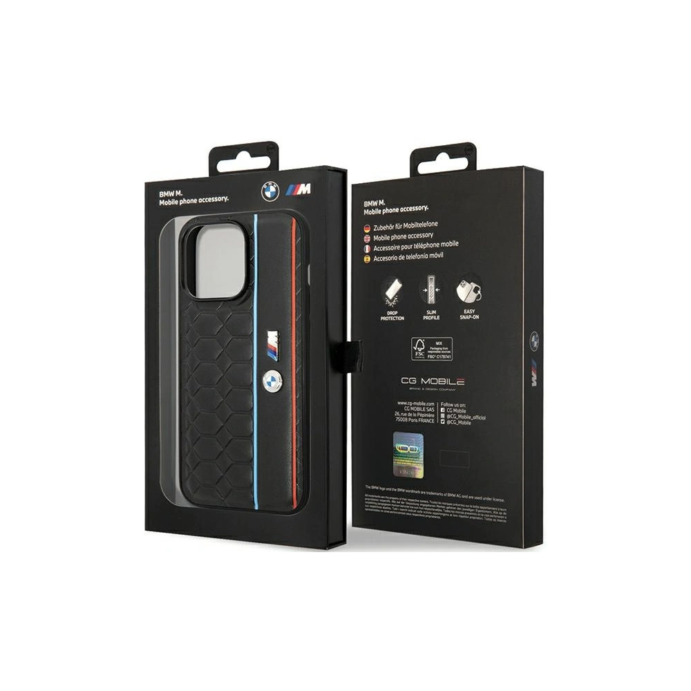 Hurtownia GSM - Etui BMW BMHCP14X22PGVK Apple iPhone 14 Pro Max hardcase M Edition Hexo Pattern černý/black - BMW581 - {ean13} - Hurt