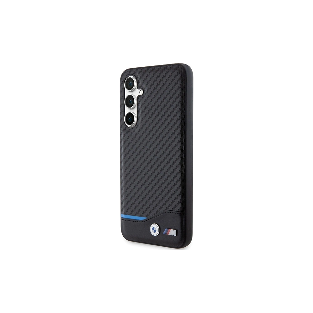 Hurtownia GSM - Etui BMW BMHCS23FE22NBCK Samsung Galaxy S23 FE kožené uhlíkově černé/black - BMW582 - {ean13} - Hurt
