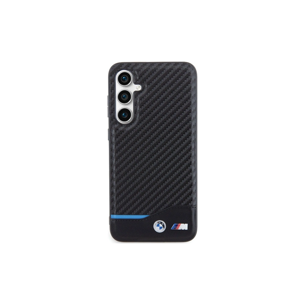 Hurtownia GSM - Etui BMW BMHCS23FE22NBCK Samsung Galaxy S23 FE kožené uhlíkově černé/black - BMW582 - {ean13} - Hurt