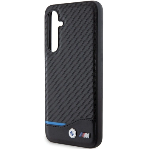 Etui BMW BMHCS23FE22NBCK Samsung Galaxy S23 FE Leather Carbon czarny/black