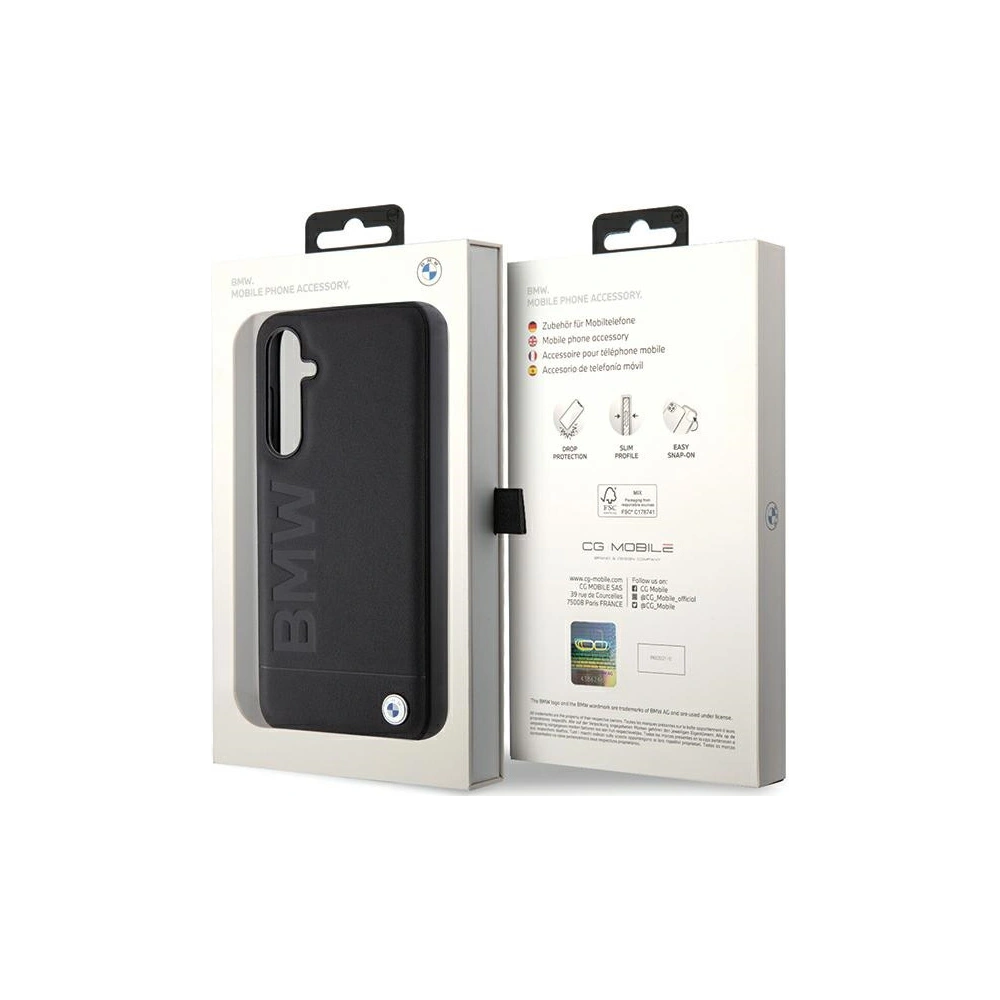 Hurtownia GSM - Etui BMW BMHCS23FESLLBK Samsung Galaxy S23 FE Kožené horké razítko černé/black - BMW583 - {ean13} - Hurt