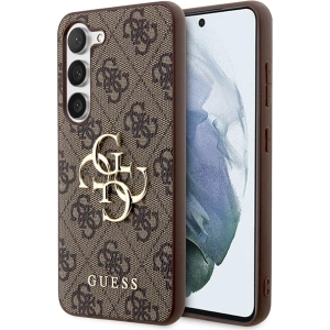 Wholesale Guess GUHCS23FE4GMGBR Samsung Galaxy S23 FE hardcase 4G Big Metal Logo brown - GUE3128 - {ean13} - Hurt
