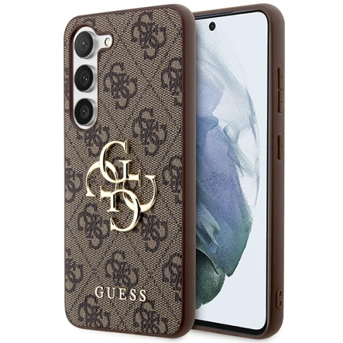 Etui Guess GUHCS23FE4GMGBR Samsung Galaxy S23 FE hardcase 4G Big Metal Logo brązowy/brown