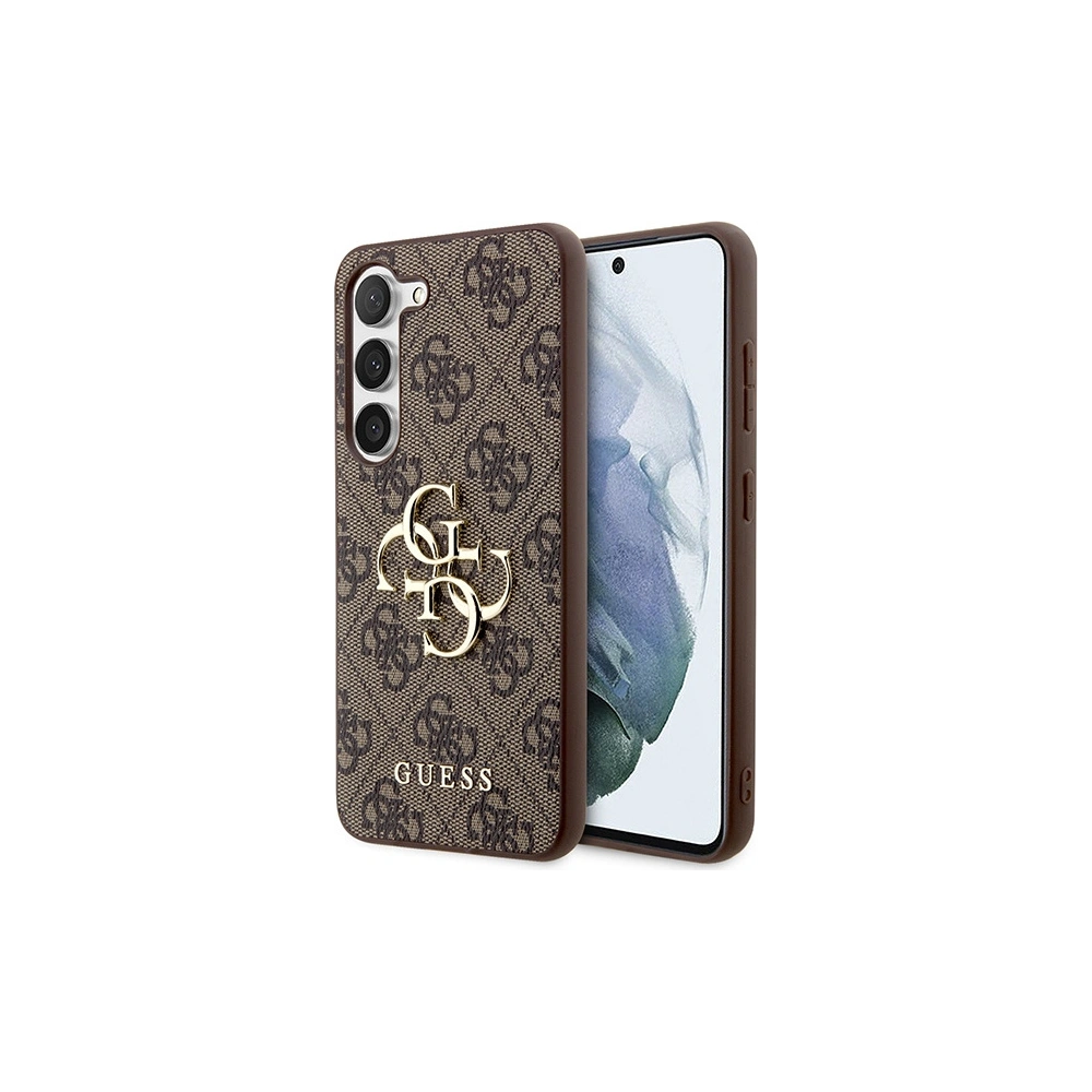 Hurtownia GSM - Case Guess GUHCS23FE4GMGBR Samsung Galaxy S23 FE Hardcase 4G Big Metal Logo braun/brown - GUE3128 - {ean13} - Hurt