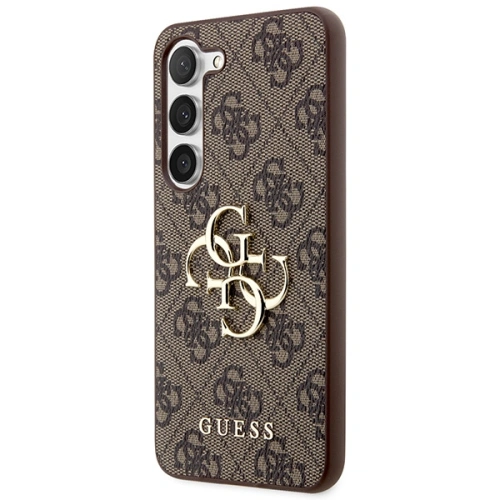 Etui Guess GUHCS23FE4GMGBR Samsung Galaxy S23 FE hardcase 4G Big Metal Logo brązowy/brown