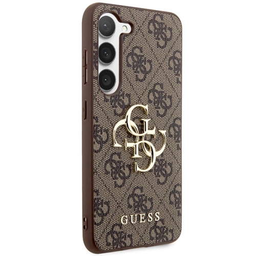 Etui Guess GUHCS23FE4GMGBR Samsung Galaxy S23 FE hardcase 4G Big Metal Logo brązowy/brown