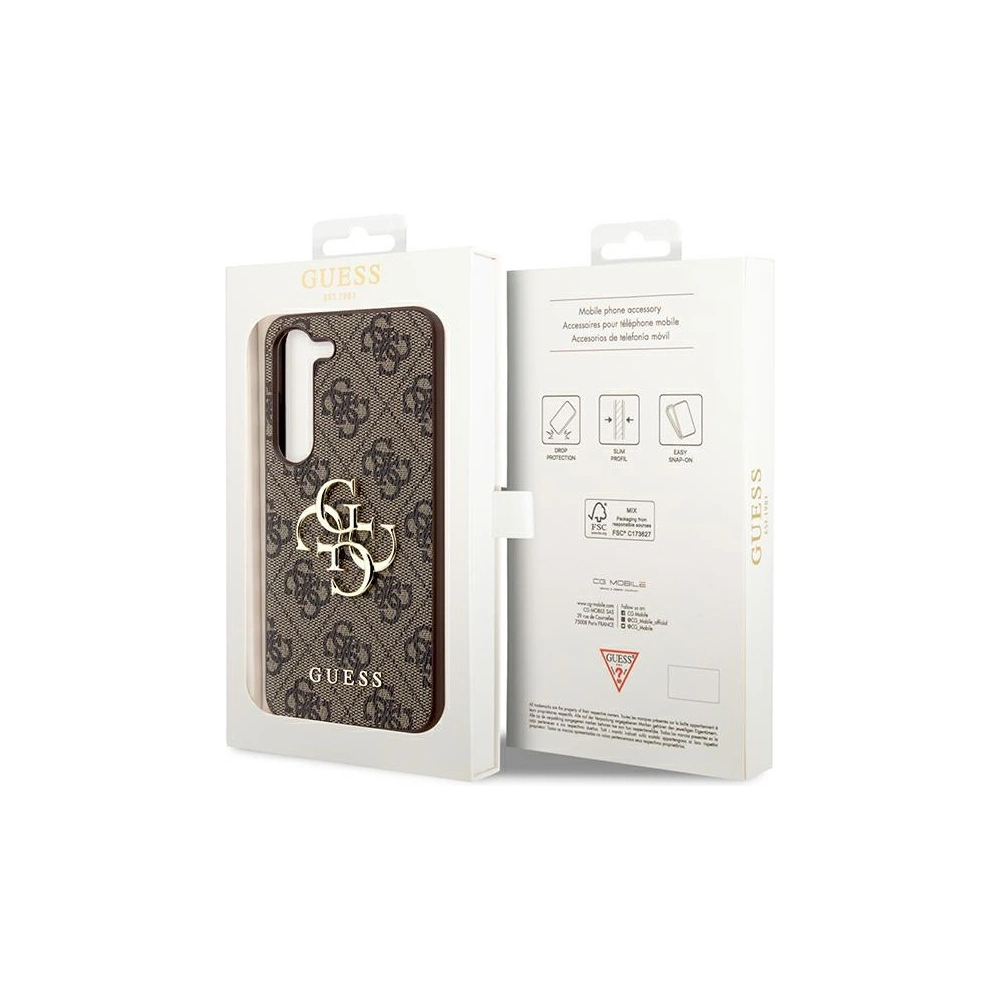 Hurtownia GSM - Etui Guess GUHCS23FE4GMGBR Samsung Galaxy S23 FE hardcase 4G Big Metal Logo hnědá/brown - GUE3128 - {ean13} - Hurt