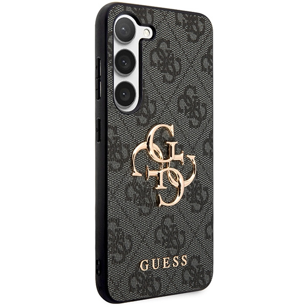 Kryt Guess GUHCS23FE4GMGGR Samsung Galaxy S23 FE hardcase 4G Big Metal Logo grey