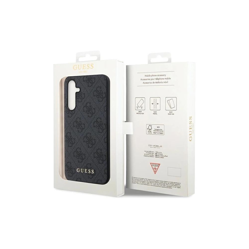 Hurtownia GSM - Etui Guess GUHCS23FEG4GFGR Samsung Galaxy S23 FE keménytok 4G Fém Arany Logó szürke/grey - GUE3130 - {ean13} - Hurt