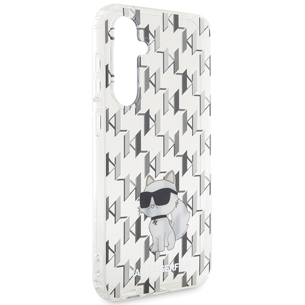 Kryt Karl Lagerfeld KLHCS23FEHNCMKLT Samsung Galaxy S23 FE hardcase Monogram Choupette transparent