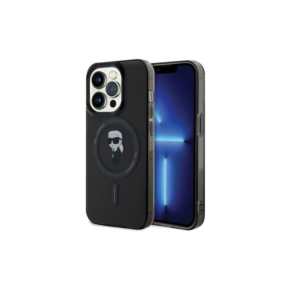 Hurtownia GSM - Etui Karl Lagerfeld KLHMP14LHFCKNOK Apple iPhone 14 Pro hardcase IML Ikonik MagSafe černý/black - KLD1860 - {ean13} - Hurt
