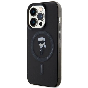 Etui Karl Lagerfeld KLHMP14LHFCKNOK Apple iPhone 14 Pro hardcase IML Ikonik MagSafe czarny/black