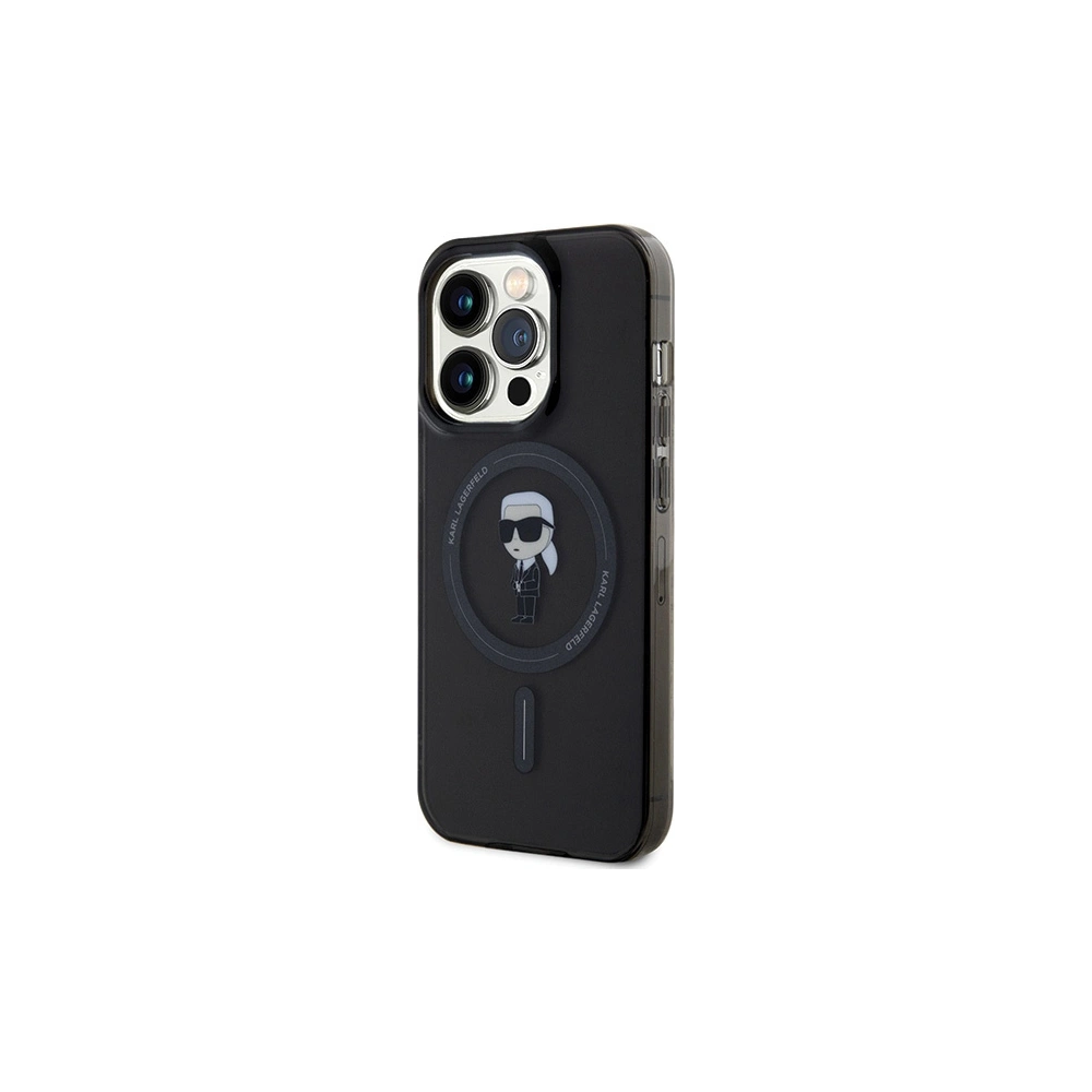 Hurtownia GSM - Etui Karl Lagerfeld KLHMP14LHFCKNOK Apple iPhone 14 Pro hardcase IML Ikonik MagSafe černý/black - KLD1860 - {ean13} - Hurt