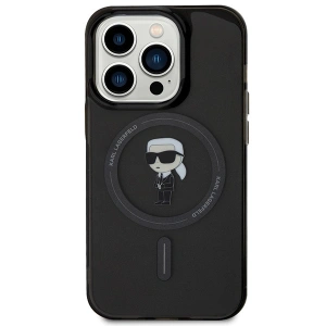 Etui Karl Lagerfeld KLHMP14LHFCKNOK Apple iPhone 14 Pro hardcase IML Ikonik MagSafe czarny/black