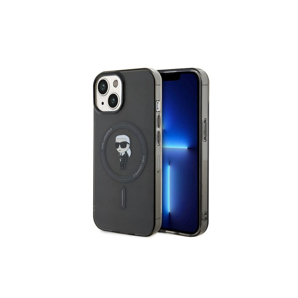 Hurtownia GSM - Etui Karl Lagerfeld KLHMP14SHFCKNOK Apple iPhone 14 / 15 hardcase IML Ikonik MagSafe černý/black - KLD1861 - {ean13} - Hurt