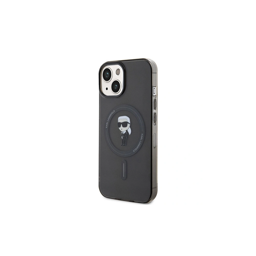 Hurtownia GSM - Etui Karl Lagerfeld KLHMP14SHFCKNOK Apple iPhone 14 / 15 hardcase IML Ikonik MagSafe černý/black - KLD1861 - {ean13} - Hurt