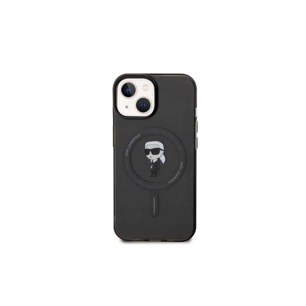 Hurtownia GSM - Etui Karl Lagerfeld KLHMP14SHFCKNOK Apple iPhone 14 / 15 hardcase IML Ikonik MagSafe černý/black - KLD1861 - {ean13} - Hurt