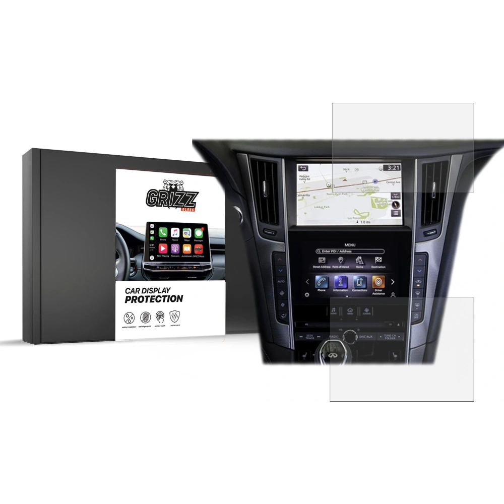 Hurtownia GSM - Matte Folie GrizzGlass CarDisplay Schutz für Infiniti Q50 2014-2020 [2w1] - GRZ7644 - {ean13} - Hurt