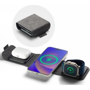 Hurtownia GSM - Vezeték nélküli töltő Mophie Utazási Töltő 3w1 MagSafe (fekete) - MPH67 - {ean13} - Hurt