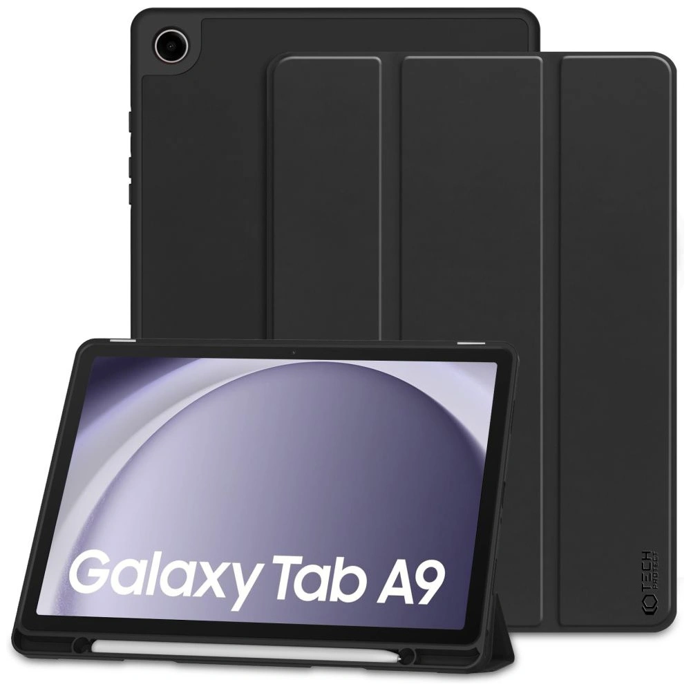 Hurtownia GSM - Etui Tech-protect SmartCase Pen Samsung Galaxy Tab A9 8.7 X110 / X115 Negru - THP2501 - {ean13} - Hurt