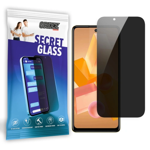 Matowe szkło prywatyzujące GrizzGlass SecretGlass do Infinix Hot 40i
