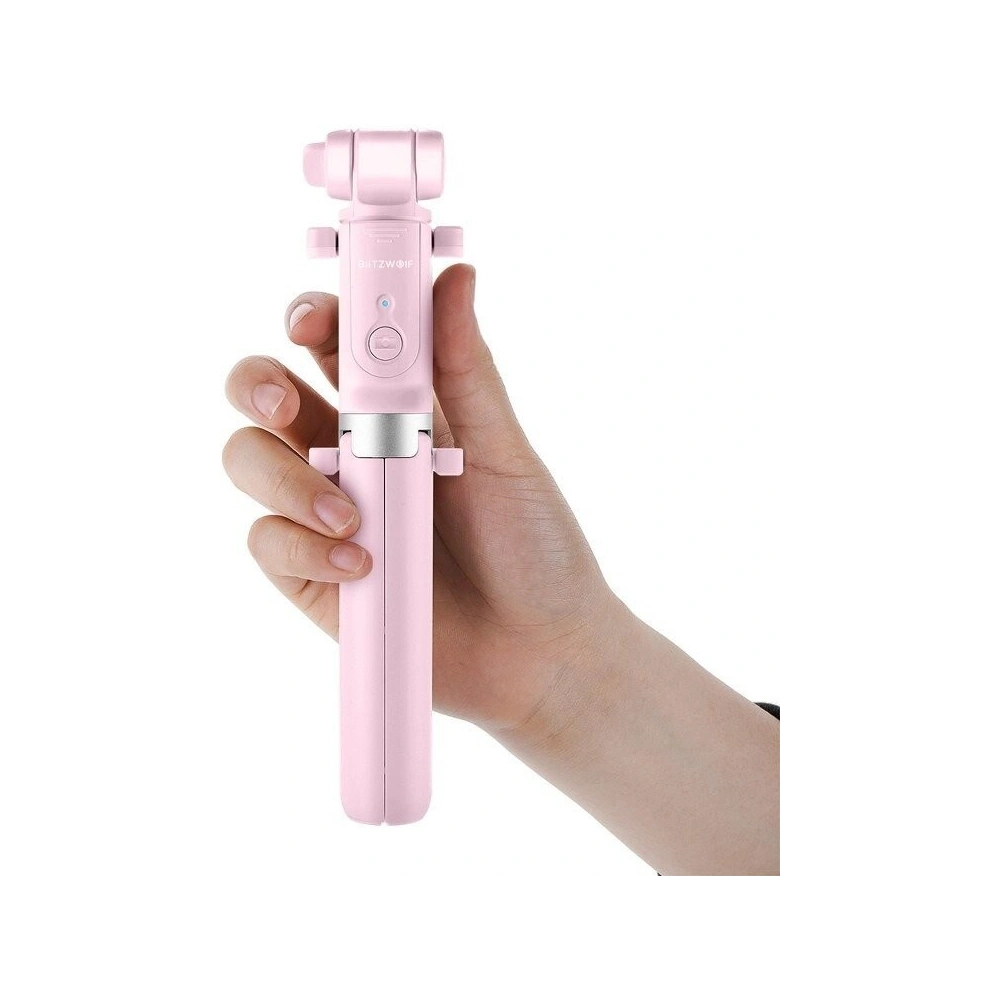 Hurtownia GSM - Selfie Stick statyw 3w1 BlitzWolf BW-BS3 sport różowy - BLZ109PNK - {ean13} - Hurt
