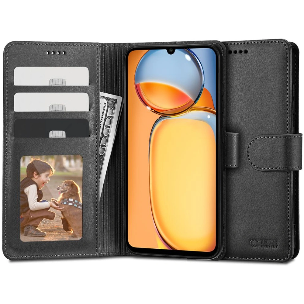 Hurtownia GSM - Case Tech-Protect Wallet Xiaomi Redmi 13C / POCO C65 Schwarz - THP2509 - {ean13} - Hurt