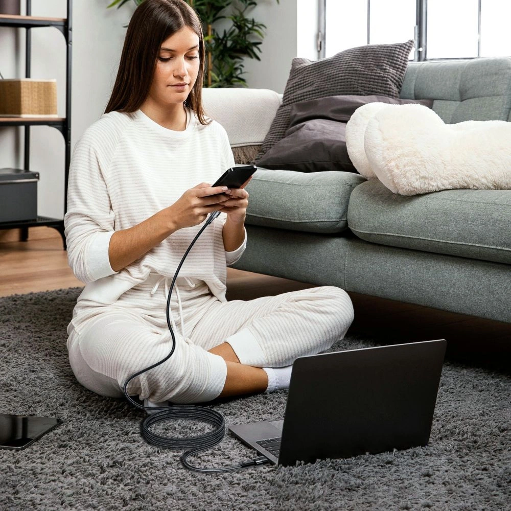 Hurtownia GSM - Kabel Tech-Protect Ultraboost USB-A / USB-C 66W, 6A, 300cm Šedý - THP2510 - {ean13} - Hurt