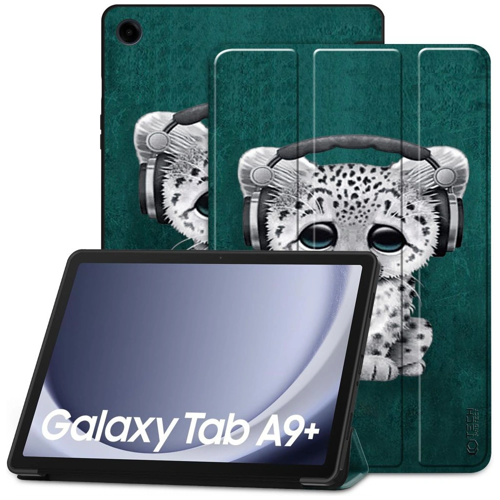 Hurtownia GSM - Etui Tech-protect SmartCase Samsung Galaxy Tab A9+ Plus 11.0 X210 / X215 / X216 Smutná kočka - THP2511 - {ean13} - Hurt